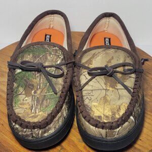 RealTree Womens Camouflage Pattern Hard Bottom Slippers Size 9